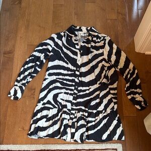 H&M Black and White Zebra Print Dress